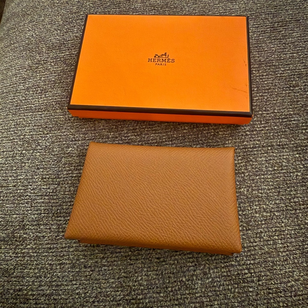 Authentic Hermes Cavi Cardholder